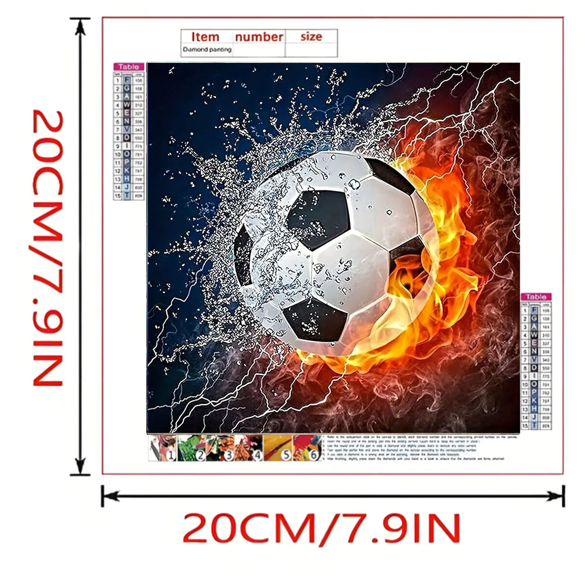 Een set voetbal-diamantschilde - Art Craft Adult recensie en prijs