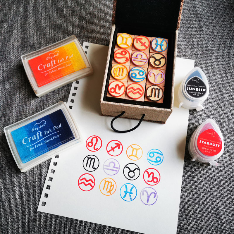 DIY Twaalf Zodiac Seals Twaalf - Stamping Ink Pad recensie en prijs