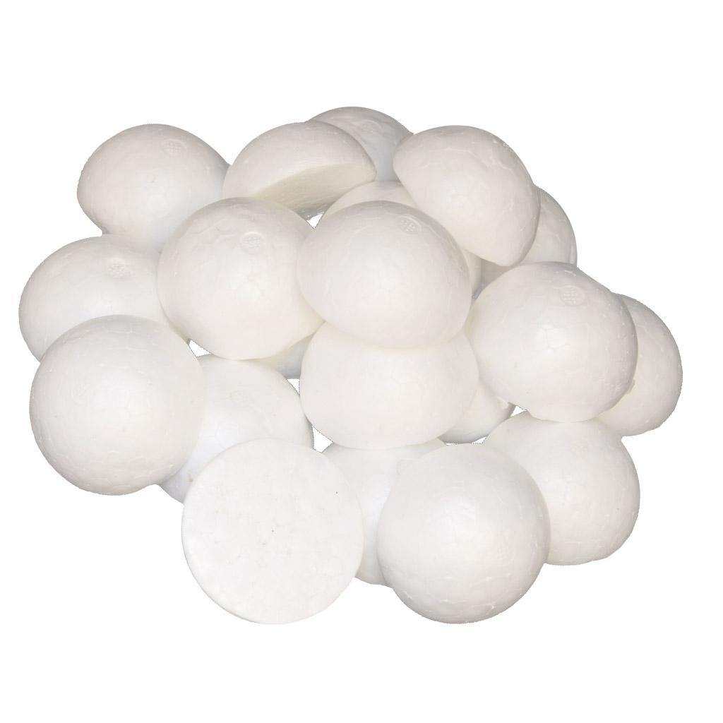 Ronde witte piepschuimballen 6 - Art Craft Holiday recensie en prijs