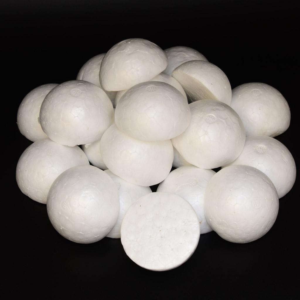 Ronde witte piepschuimballen 6 - Art Craft Holiday recensie en prijs