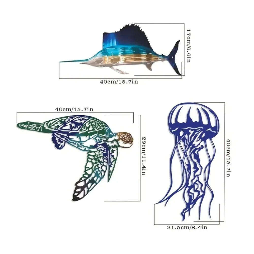 CIFBUY Metalen wandkunst Zwaar - Art Craft Jellyfish recensie en prijs
