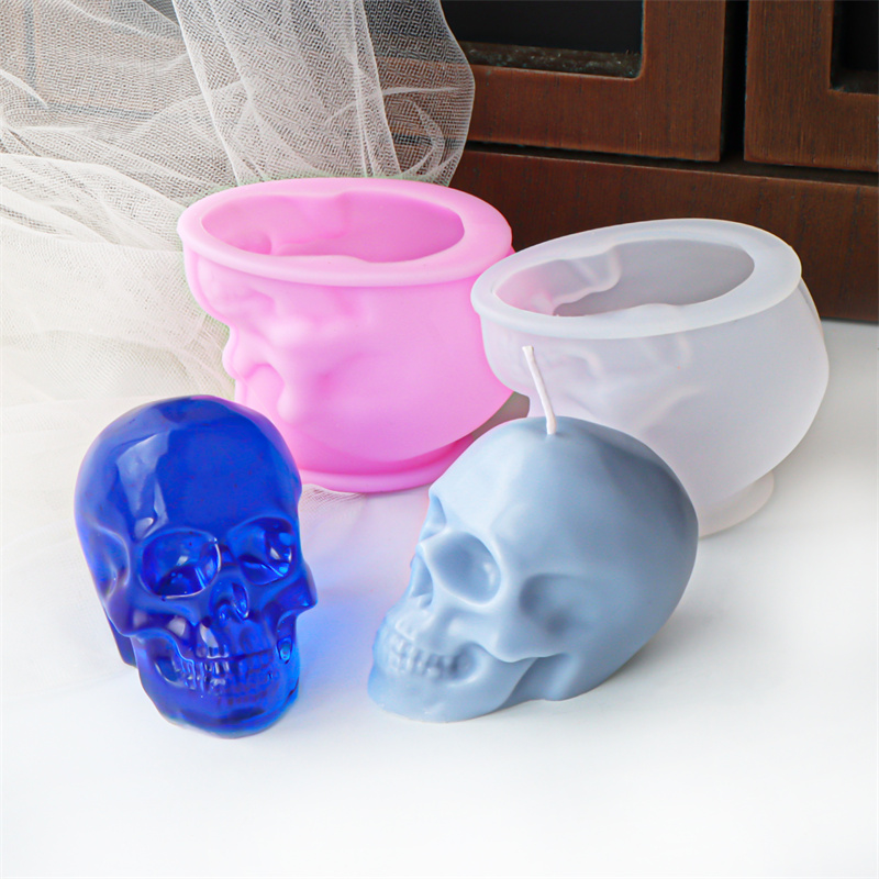 Witte en roze schedel kaars ma - Art Craft Holiday recensie en prijs