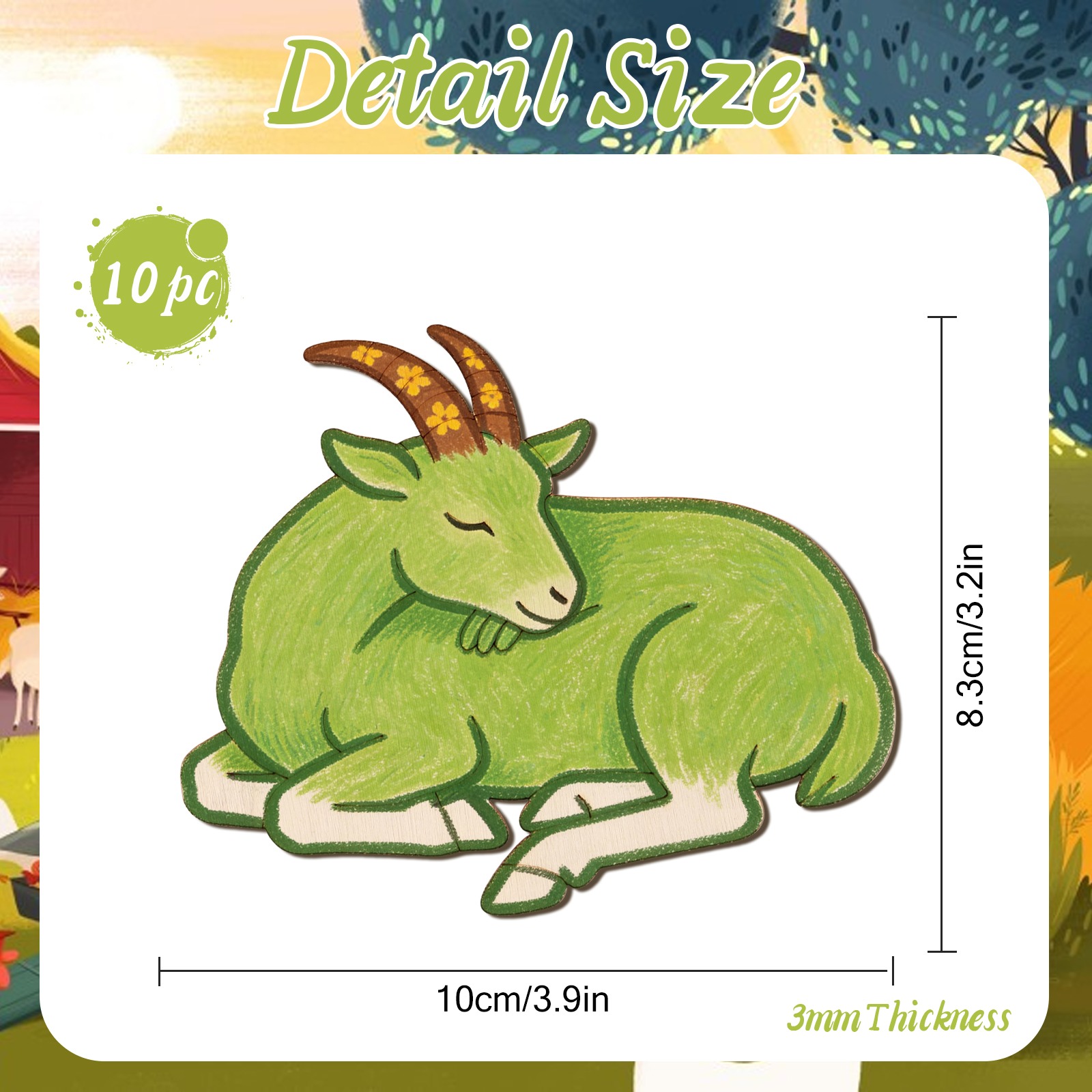 10 stks/set Onvoltooide Houten - Art Craft Painting recensie en prijs