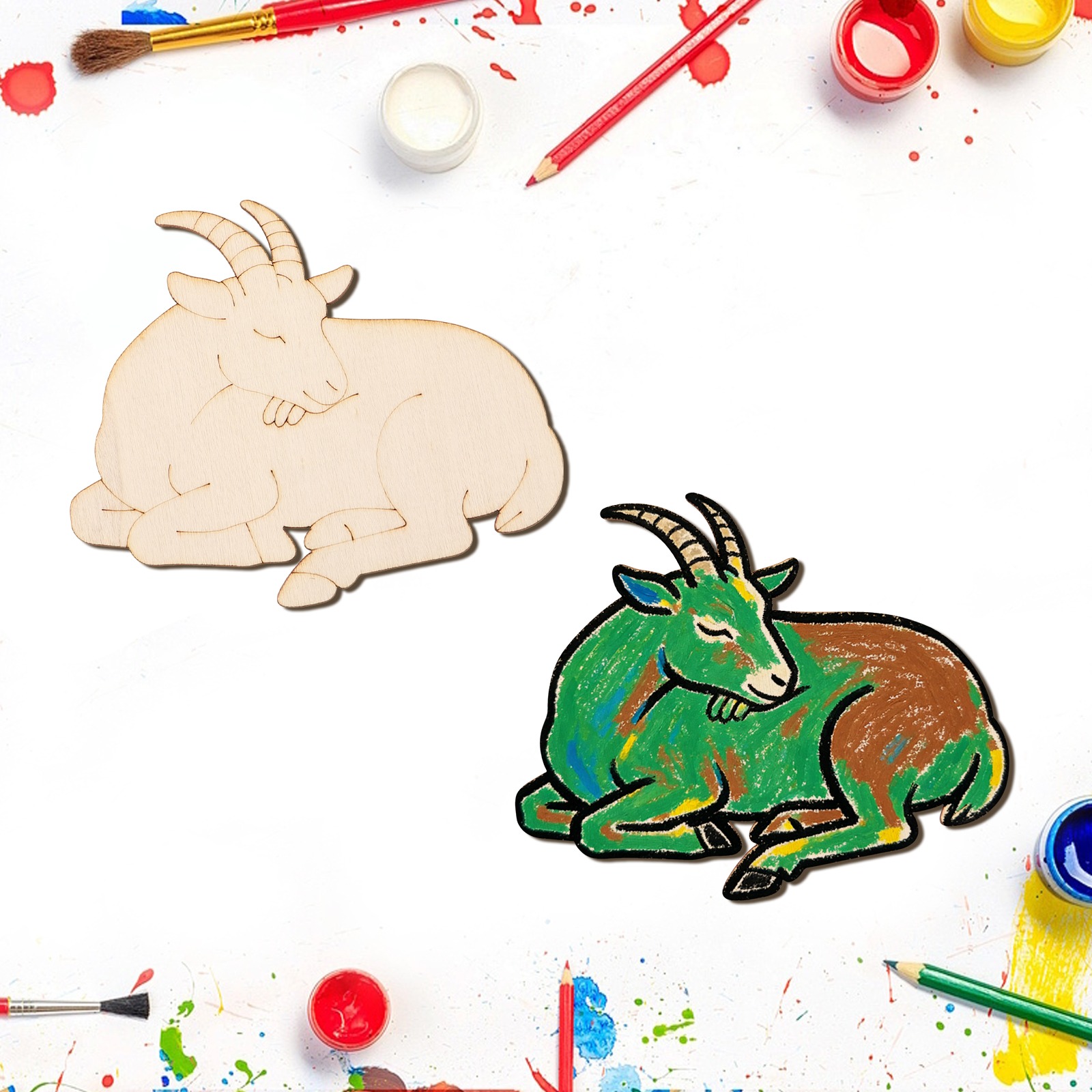 10 stks/set Onvoltooide Houten - Art Craft Painting recensie en prijs