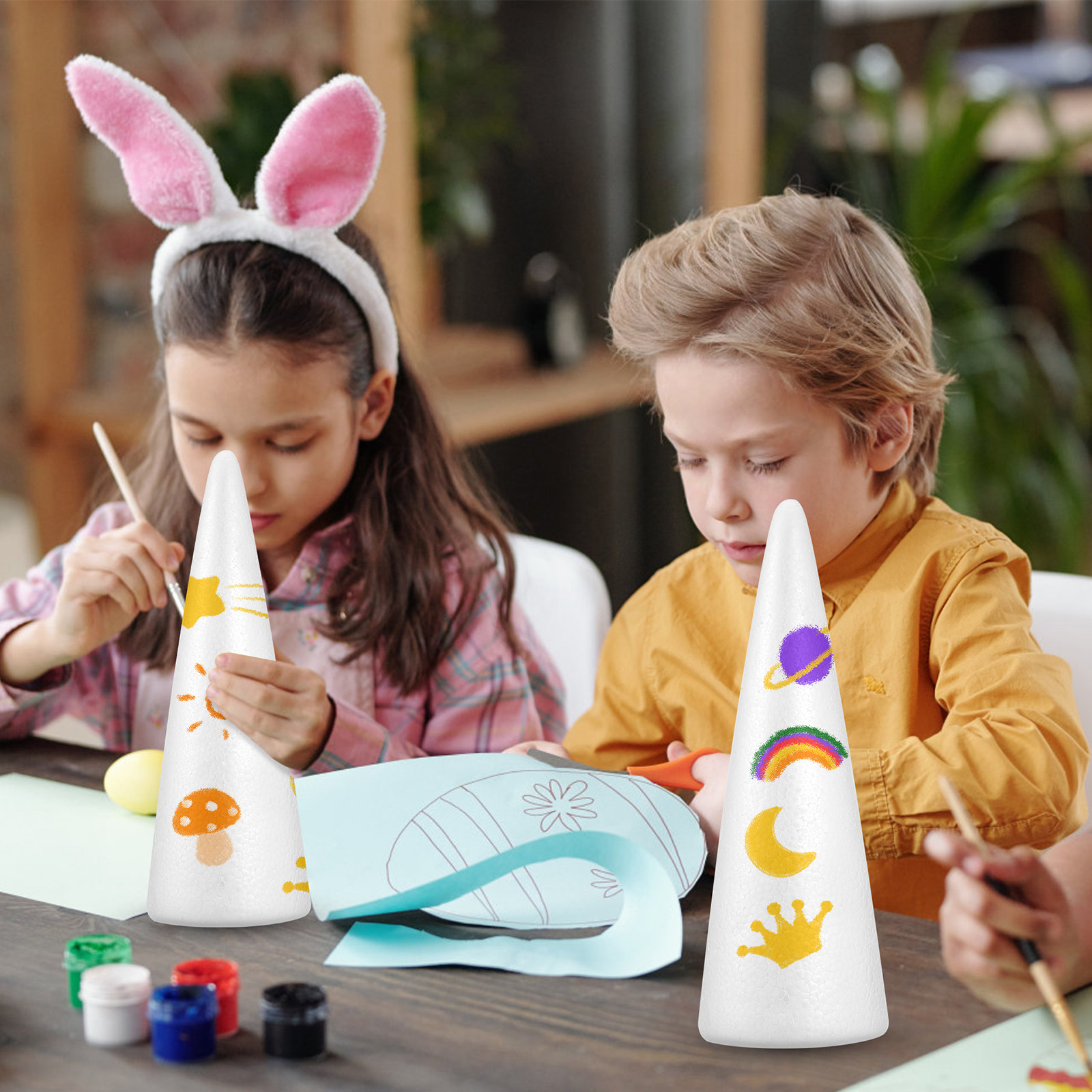 2 stuks kerst-schuimkegels knu - Art Craft For Preschool recensie en prijs