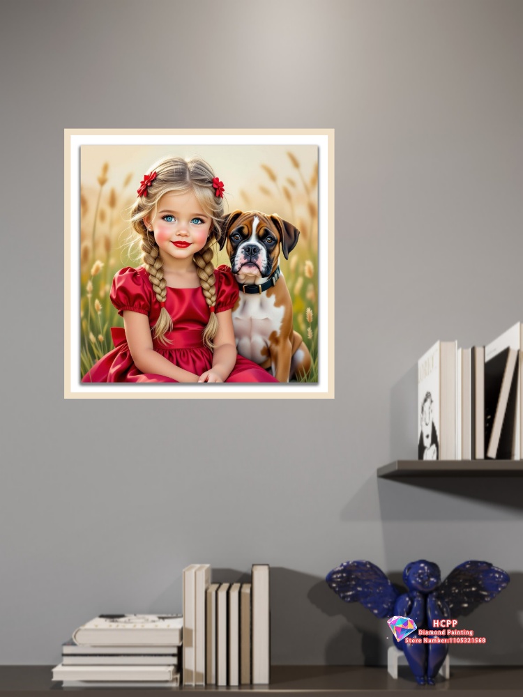 Schattig meisje diamant schild - Unique Art Craft recensie en prijs