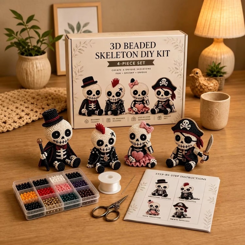 Creatieve 3D kralen schedel DI - Art Craft Holiday recensie en prijs