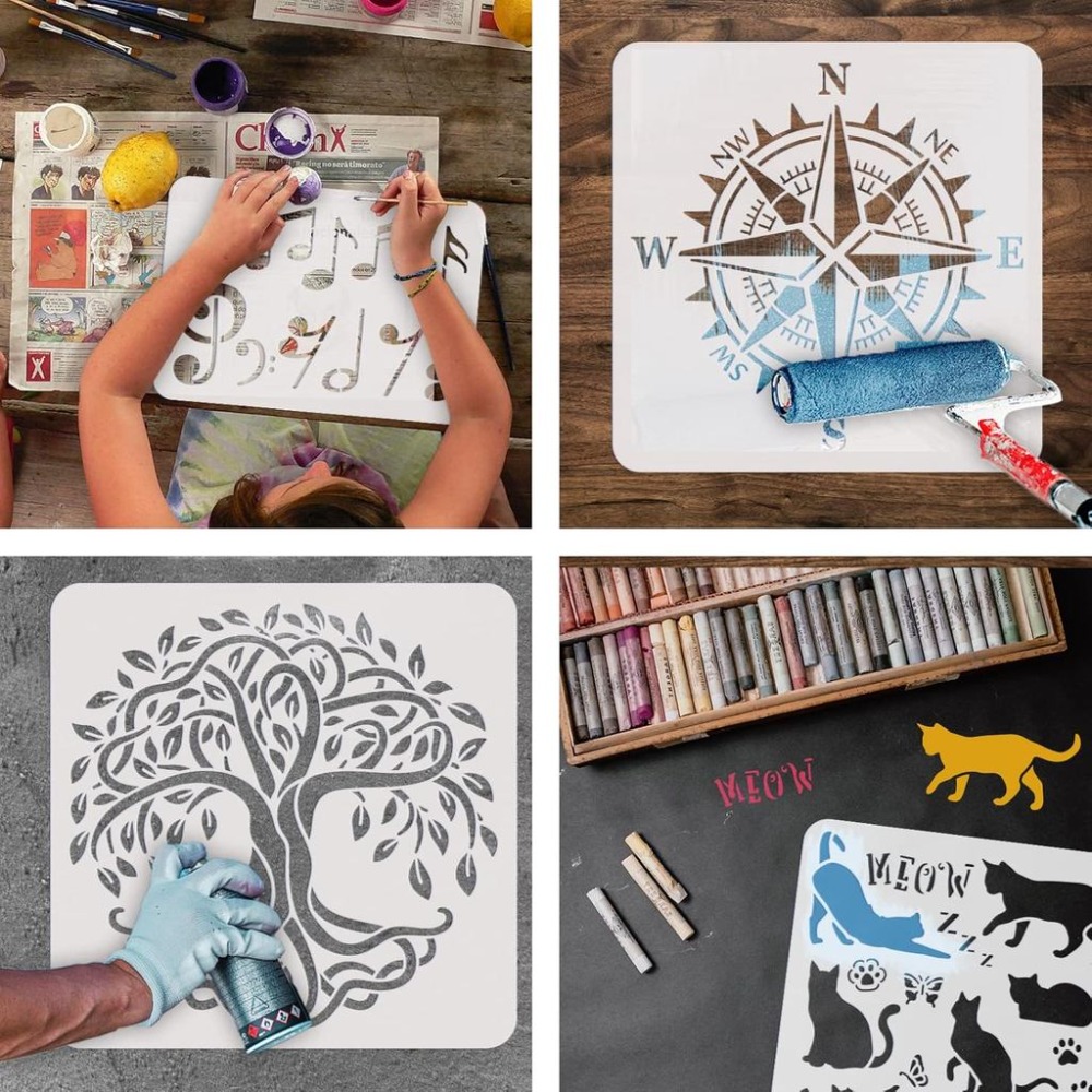 2 stuks leeuwenstencils 11,8x1 - Queen Art Craft recensie en prijs